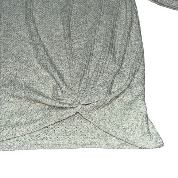 Cat & Jack Super Soft Waffle Knit Knot Hem Top - Picture 6 of 9